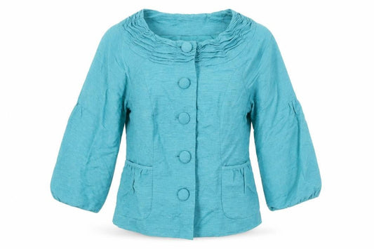 Sharon Young Women's Blue Silk Blazer Size 10