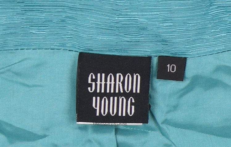 Sharon Young Women's Blue Silk Blazer Size 10