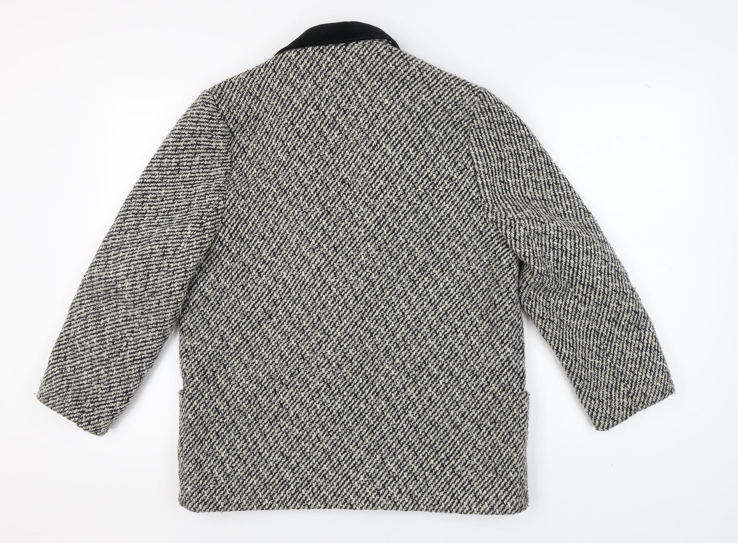 Debenhams Grey Herringbone Blazer Size 12 Women