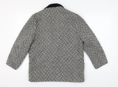 Debenhams Grey Herringbone Blazer Size 12 Women