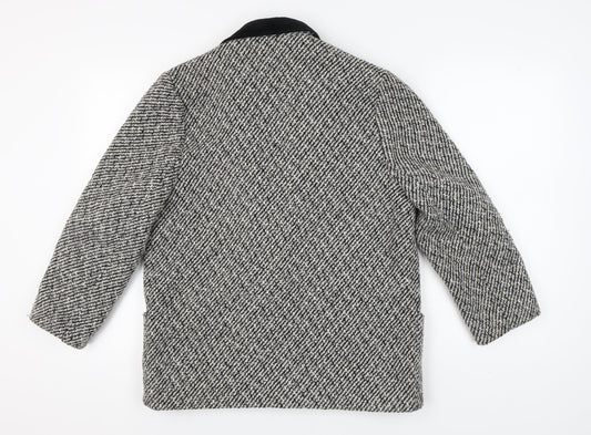 Debenhams Grey Herringbone Blazer Size 12 Women