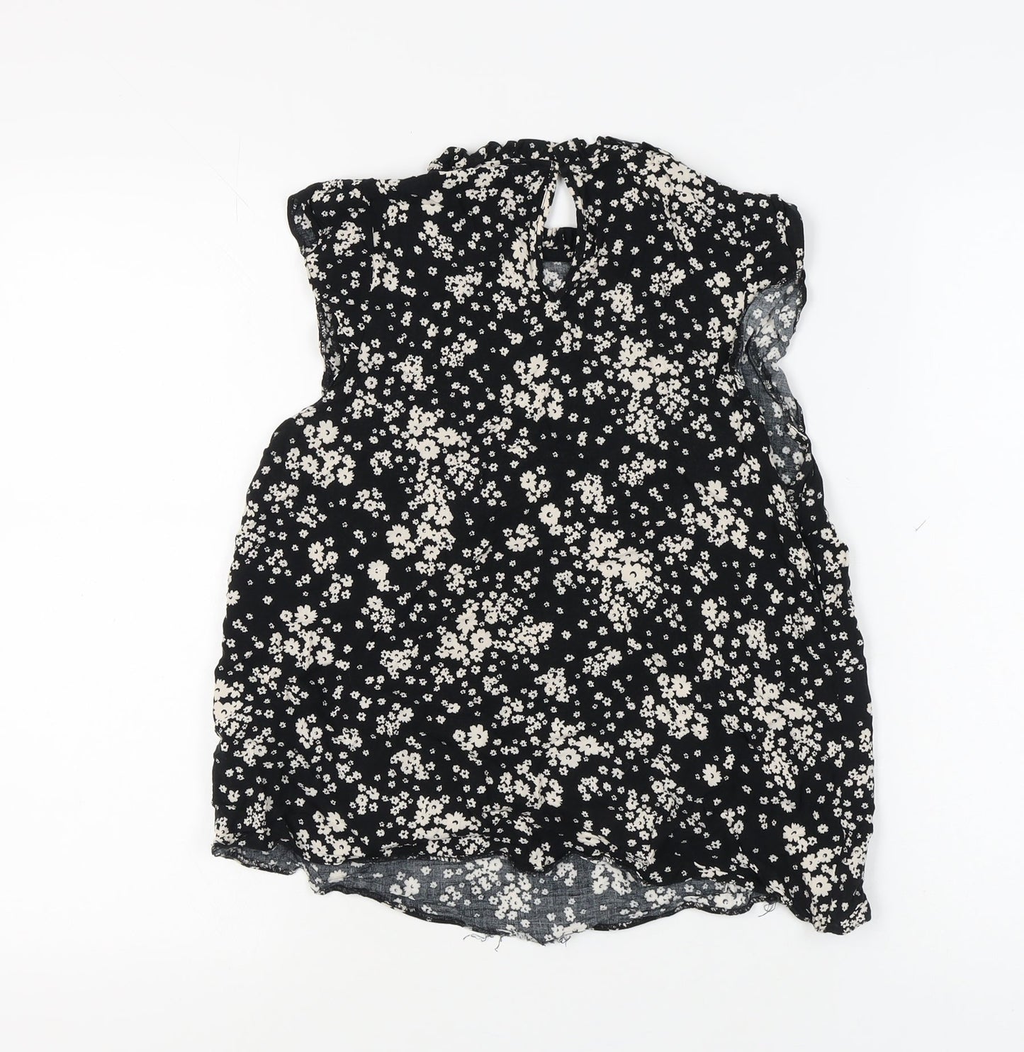 Womens UK Size 12 New Look Black Basic Blouse