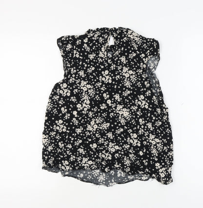 Womens UK Size 12 New Look Black Basic Blouse