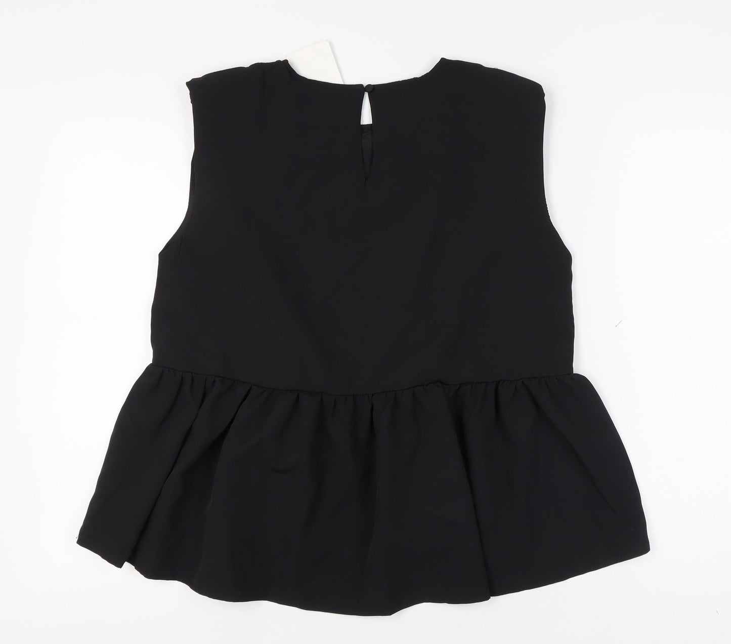Womens UK Size 12 In the Style Black Basic Blouse