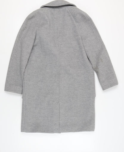 Womens UK Size 6 Marks and Spencer Grey Overcoat