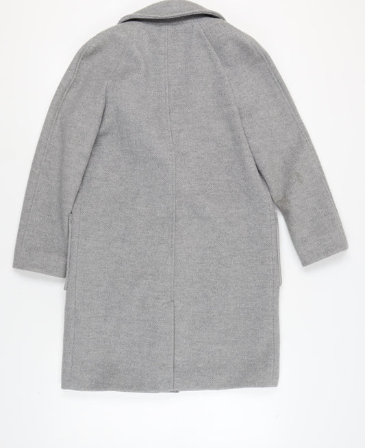Womens UK Size 6 Marks and Spencer Grey Overcoat