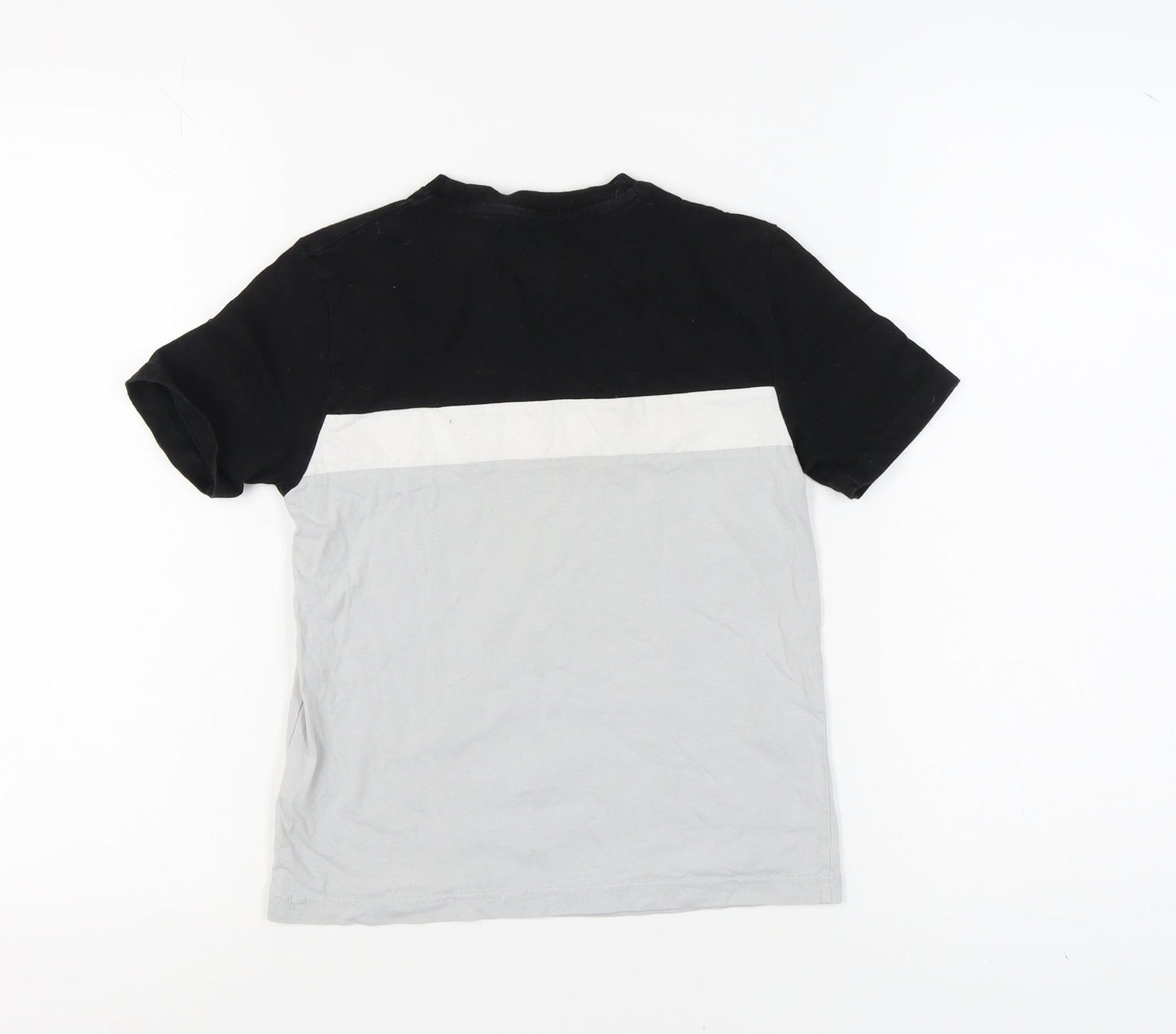 Fila Boys Colourblock T-Shirt 8-10 Years Black Logo