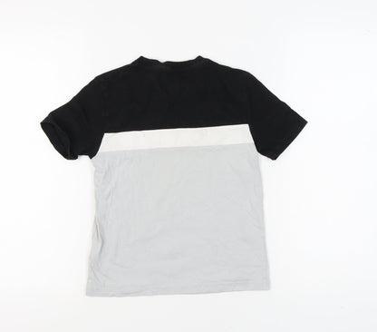 Fila Boys Colourblock T-Shirt 8-10 Years Black Logo