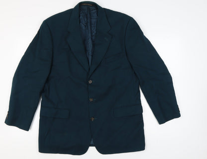 Marks & Spencer Men's Blue Blazer, Mid-Length, 44