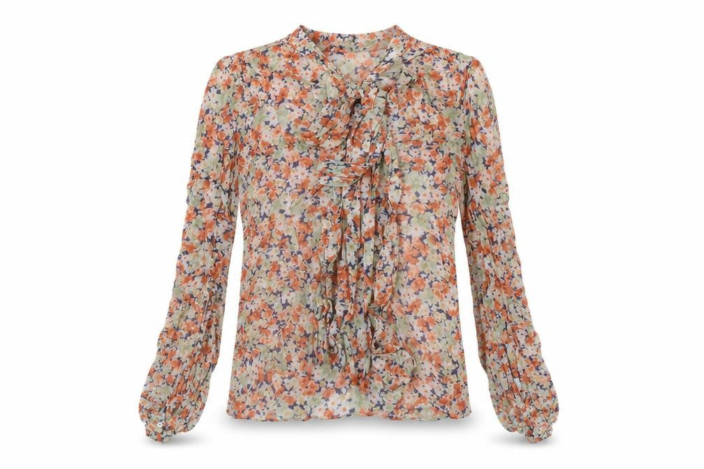 Womens UK Size XS Zara Multicoloured Tunic Blouse