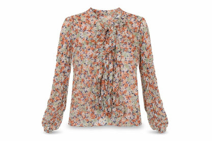 Womens UK Size XS Zara Multicoloured Tunic Blouse