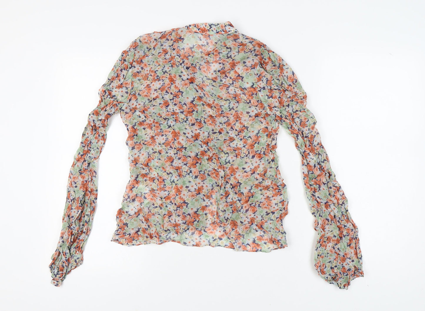 Womens UK Size XS Zara Multicoloured Tunic Blouse