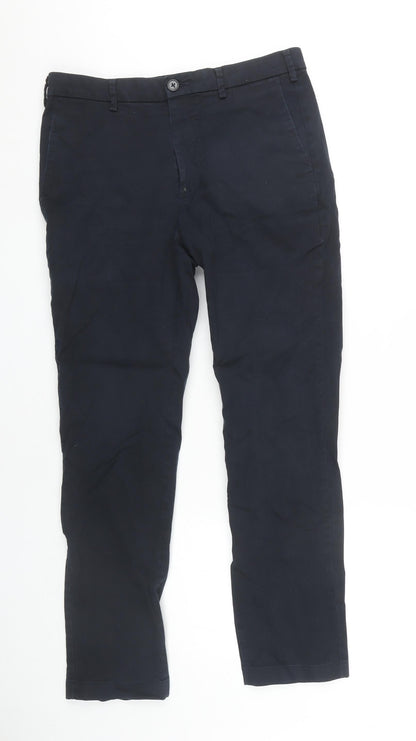 Womens UK Size 31 Uniqlo Regular Fit  Blue Trousers
