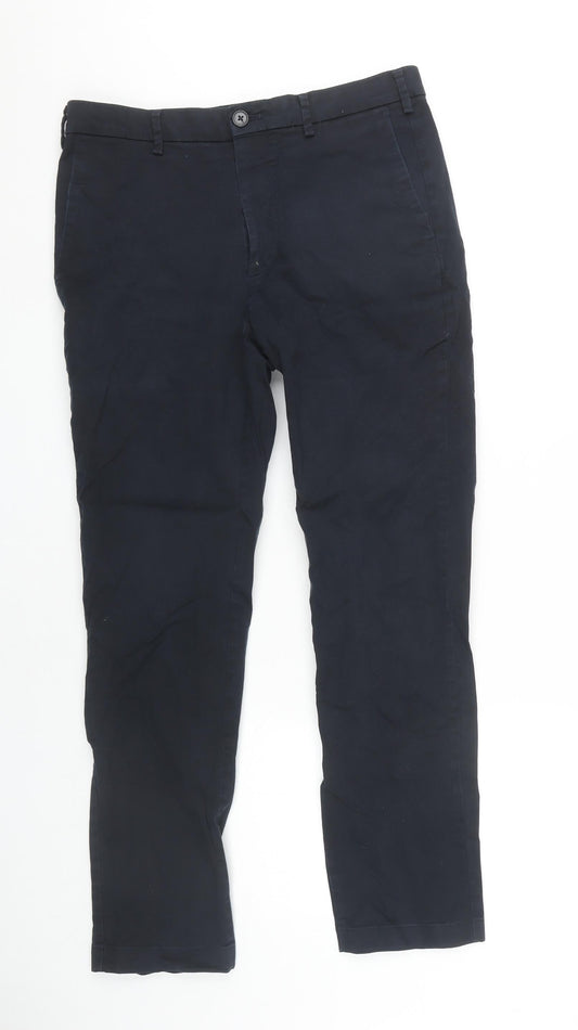 Womens UK Size 31 Uniqlo Regular Fit  Blue Trousers