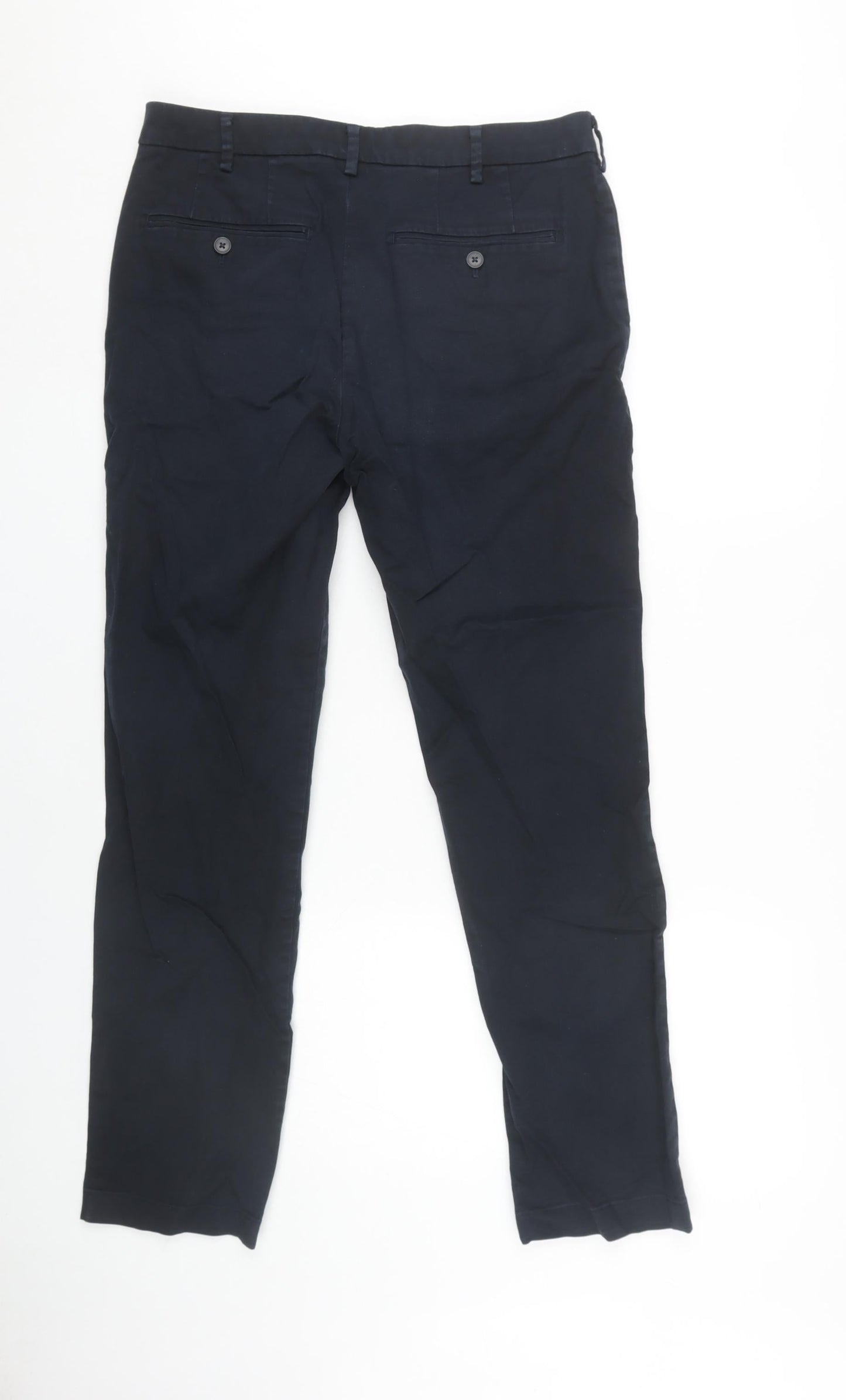 Womens UK Size 31 Uniqlo Regular Fit  Blue Trousers