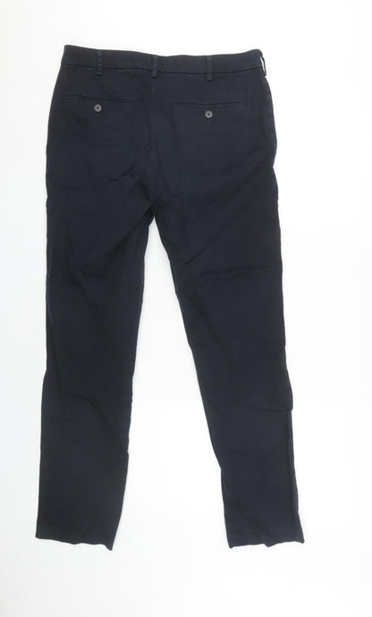 Womens UK Size 31 Uniqlo Regular Fit  Blue Trousers