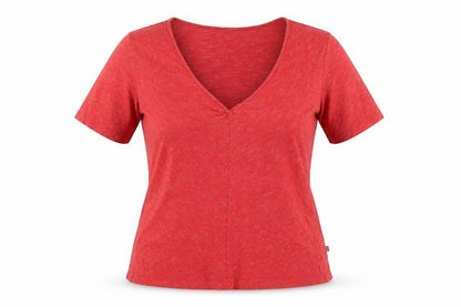 Horny Toad Women's Red V-Neck T-Shirt, Medium