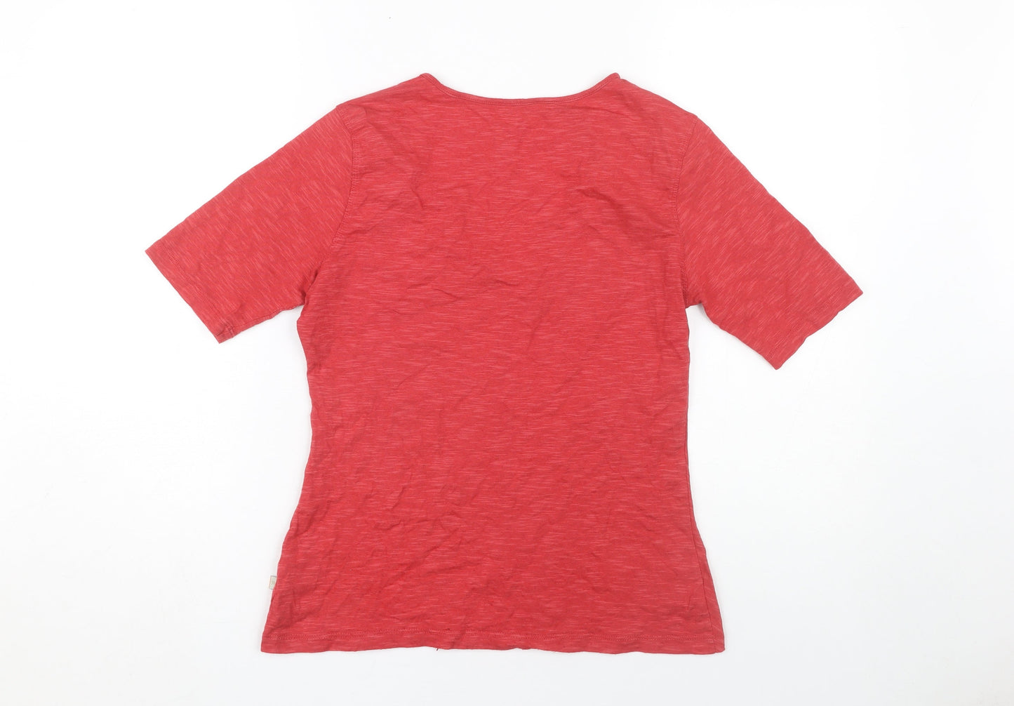 Horny Toad Women's Red V-Neck T-Shirt, Medium