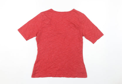Horny Toad Women's Red V-Neck T-Shirt, Medium