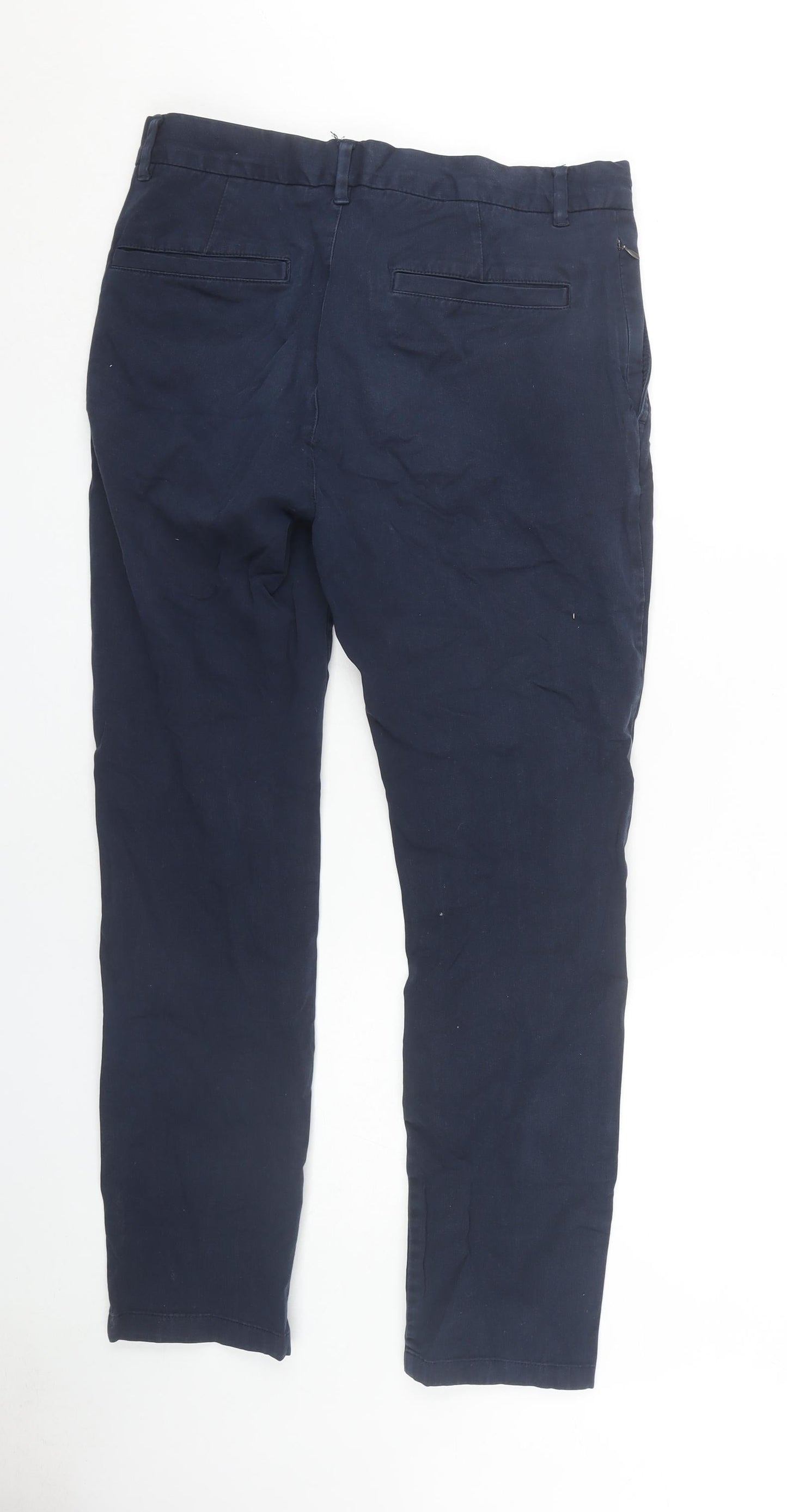 Marks and Spencer Men's Blue Chino Trousers 32M