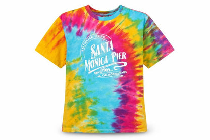 Front view of MV Sport Tie-Dye T-Shirt, Multicoloured M, Beach Style