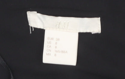H&M Women's Black Shift Dress, Size 10, Sleeveless
