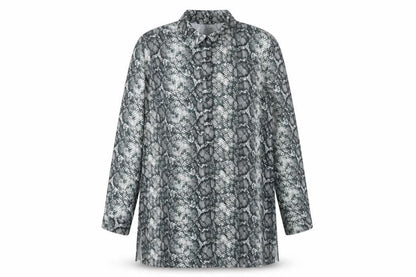Womens UK Size 10 NA-KD Grey Tunic Button-Up
