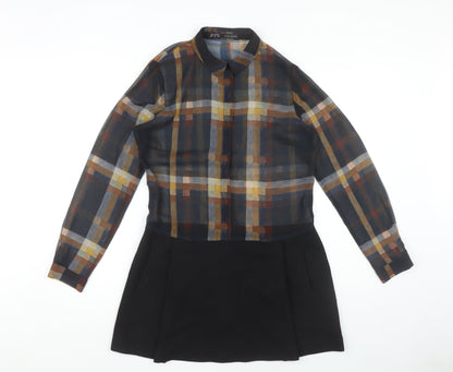 Zara Basic Women's Multicoloured Shift Dress Size 12