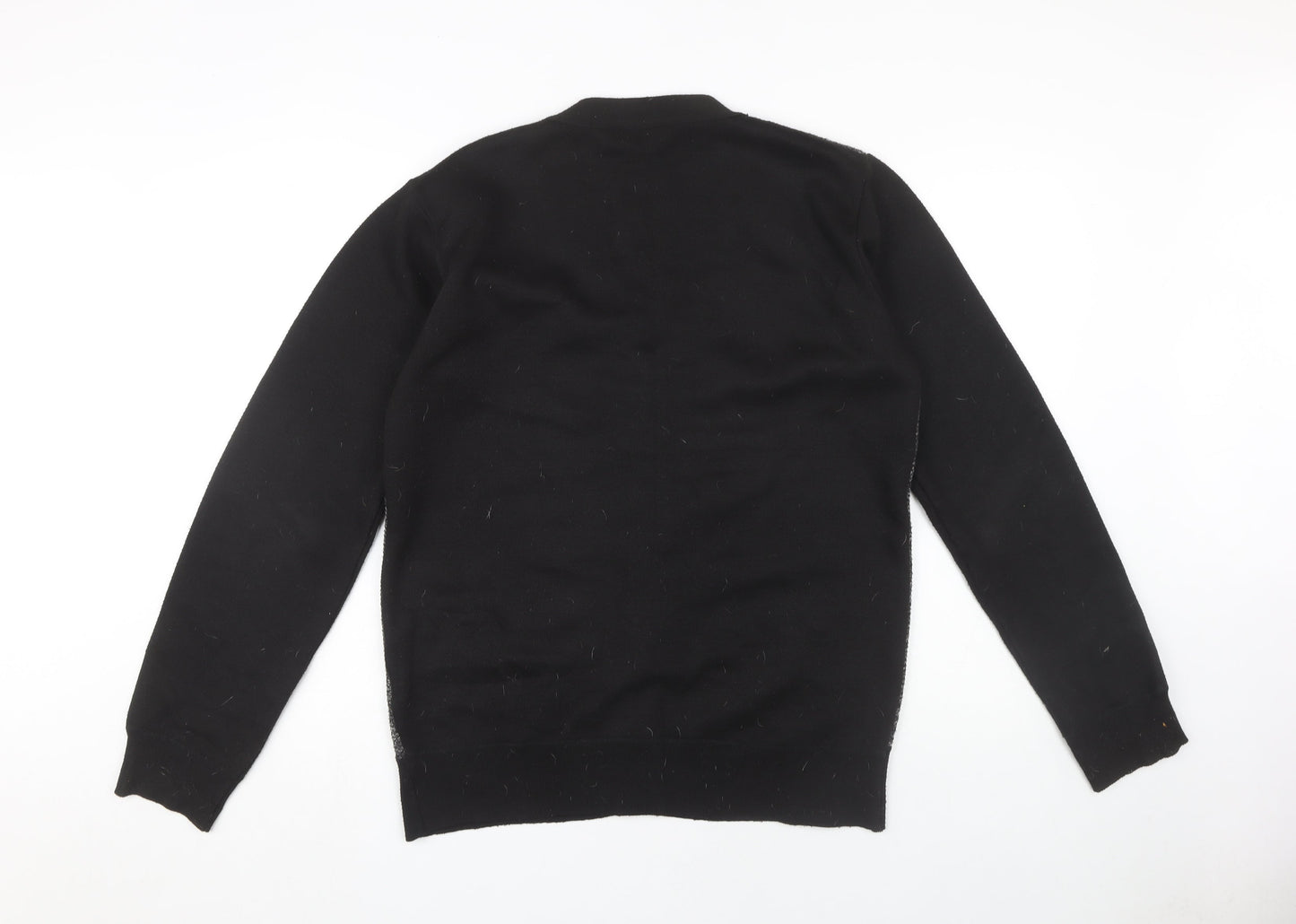 D-Rock Men's Black Cardigan L Button V-Neck Knit