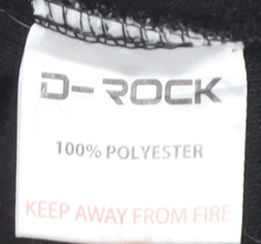 D-Rock Men's Black Cardigan L Button V-Neck Knit