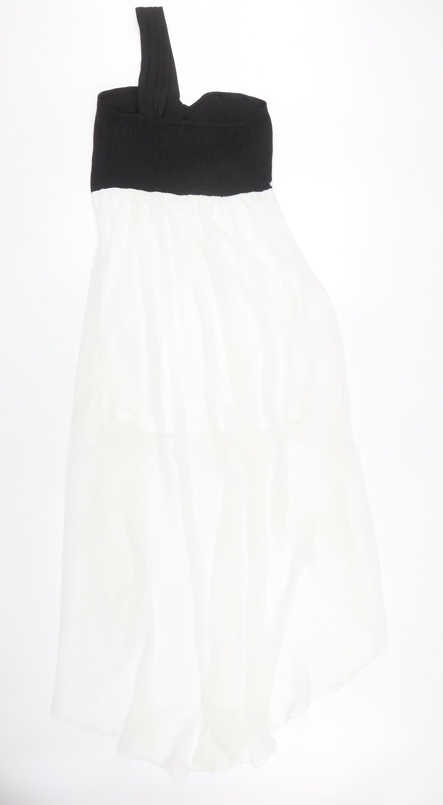 Club L Women's Hi-Low Black & White Dress Size 12