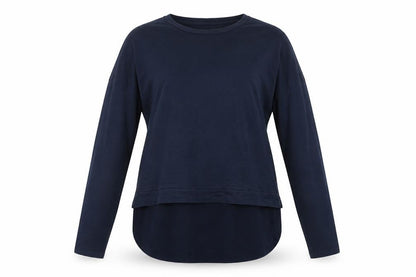 Womens UK Size 12 Warehouse Blue Basic T-Shirt