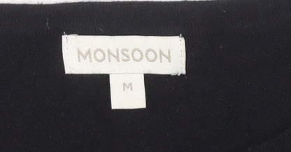 Womens UK Size M Monsoon Black Pullover Jumper