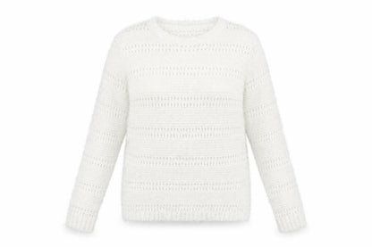 Womens UK Size S Quiz White Pullover Jumper