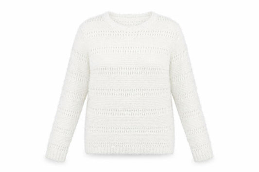 Womens UK Size S Quiz White Pullover Jumper