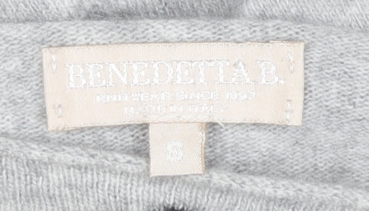 BENEDETTA.B. Women's Grey Polka Dot Jumper Size S