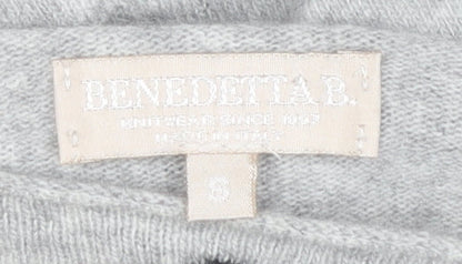 BENEDETTA.B. Women's Grey Polka Dot Jumper Size S