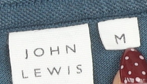 John Lewis Men's Blue Polo Shirt, Medium, Short Sleeve