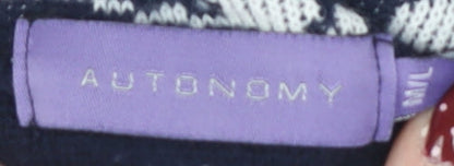 Autonomy Women's Blue Knit Jumper Size 10