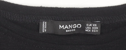 Womens UK Size XS Mango Black Basic