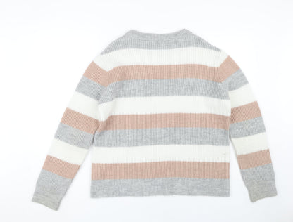 Womens UK Size M Pimkie Multicoloured Pullover Jumper