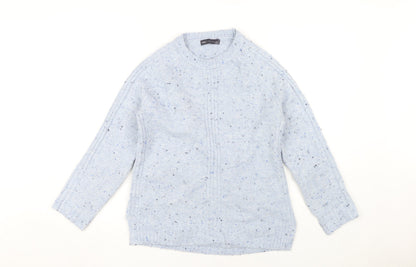 Womens UK Size S Marks and Spencer Blue Pullover Jumper