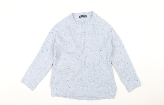 Womens UK Size S Marks and Spencer Blue Pullover Jumper