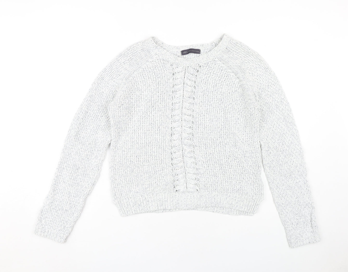 Marks and Spencer Grey Crew Neck Women's Pullover Jumper