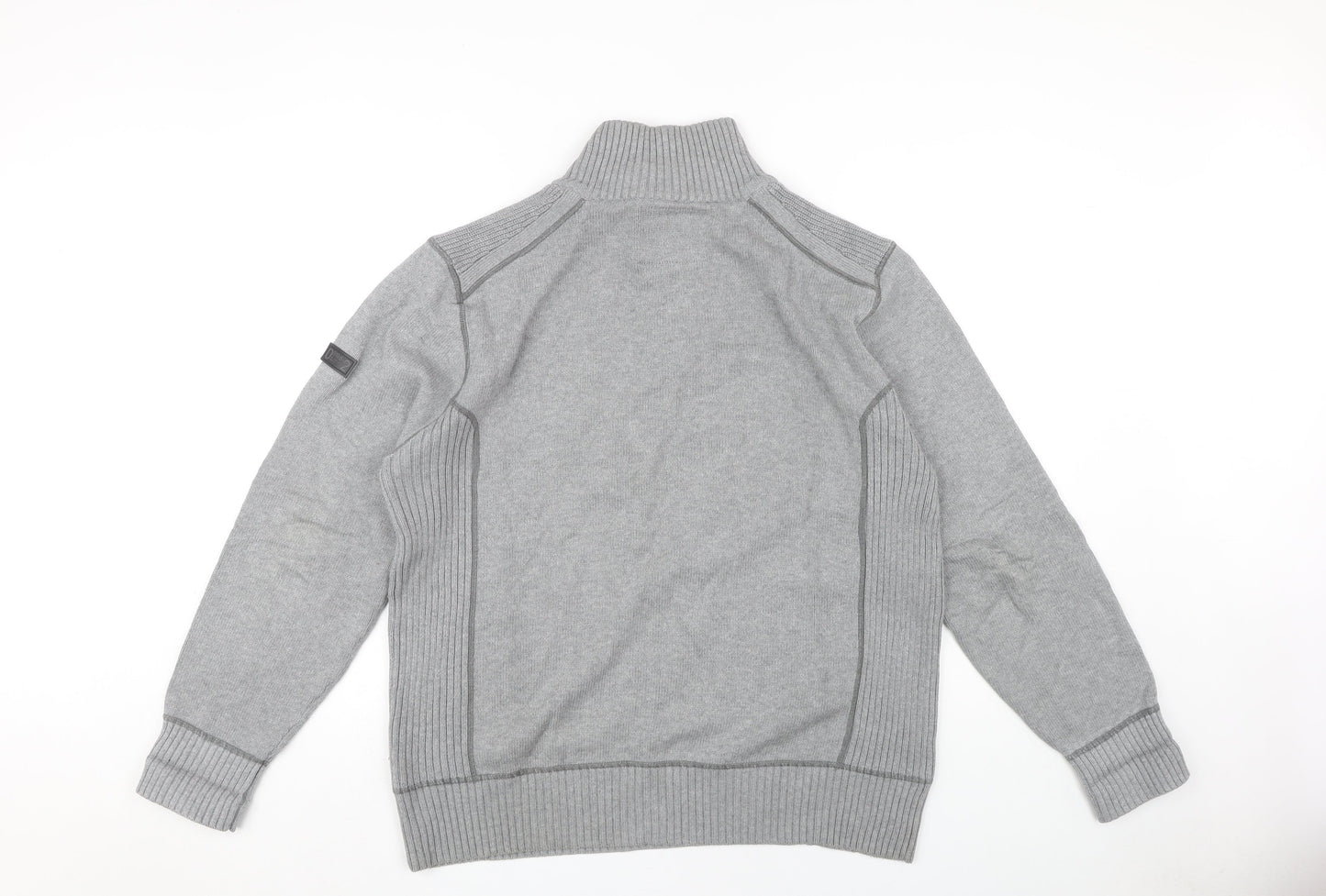 Mens UK Size L NEXT Grey 1/4 Zip Sweatshirt