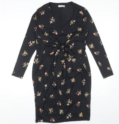 Marks and Spencer Women's Black Floral Dress