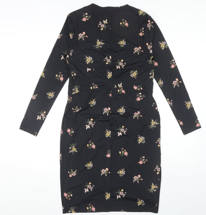 Marks and Spencer Women's Black Floral Dress
