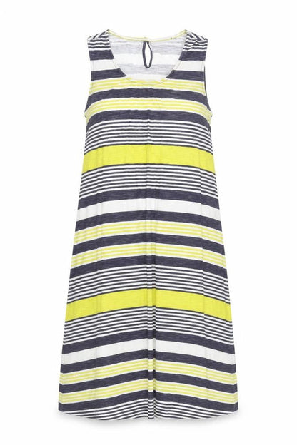 Capri Clothing Women's Multicoloured Striped Tank Dress