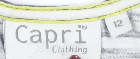 Capri Clothing Women's Multicoloured Striped Tank Dress