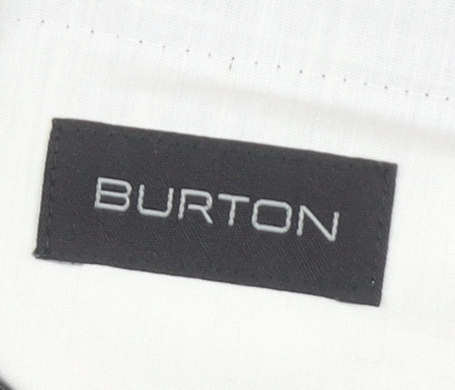 Burton Men's Black Pleated Trousers, Size 36 Long
